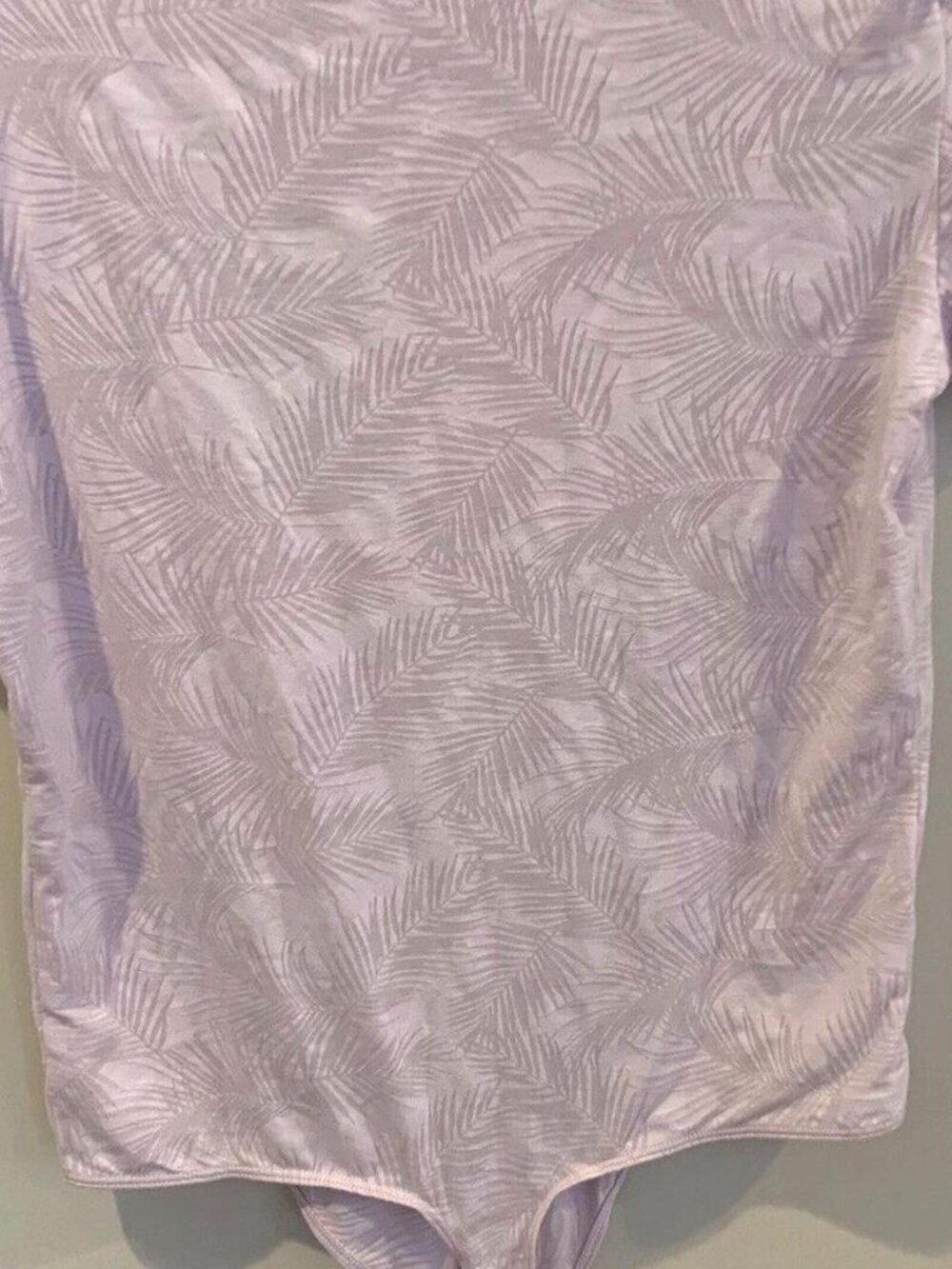 Victoria's Secret Lilac Palm Leaves Bodysuit Size Small - Picture 2 of 4